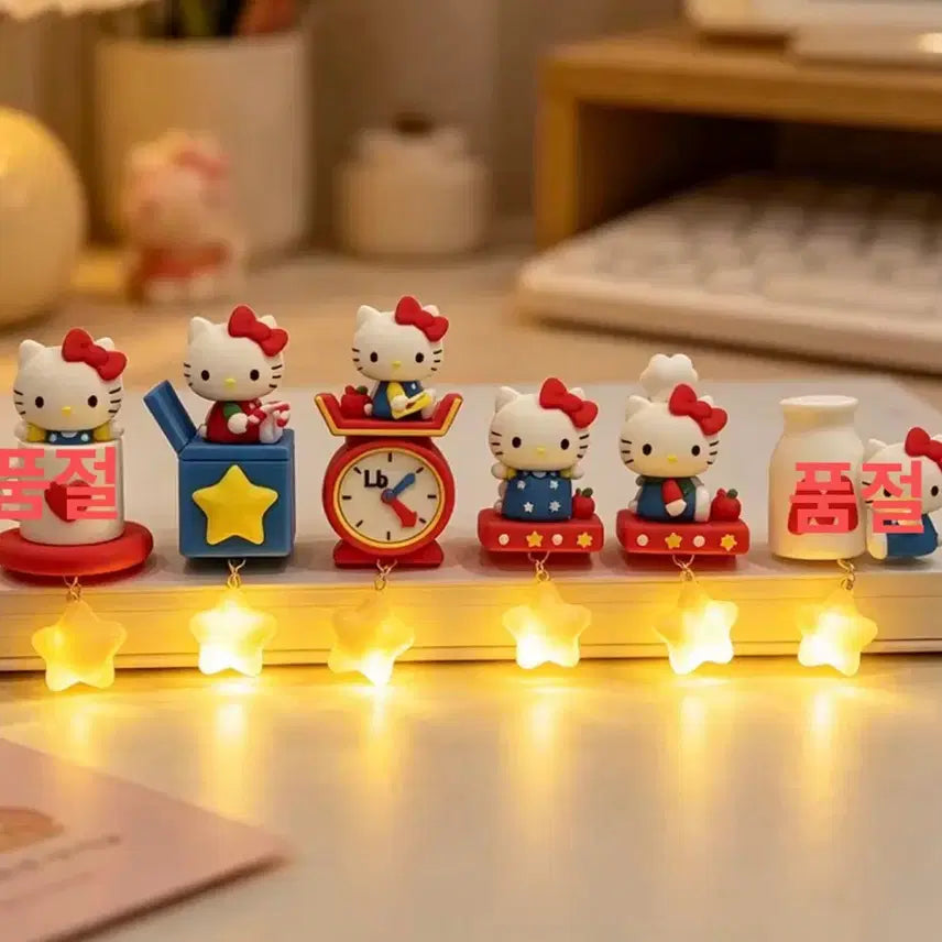 [BUNJANG] Hello Kitty Shining Star LED Light Refrigerator Magnet / 헬로키티 빛나는 별 LED 라이트 냉장고 자석 마그넷