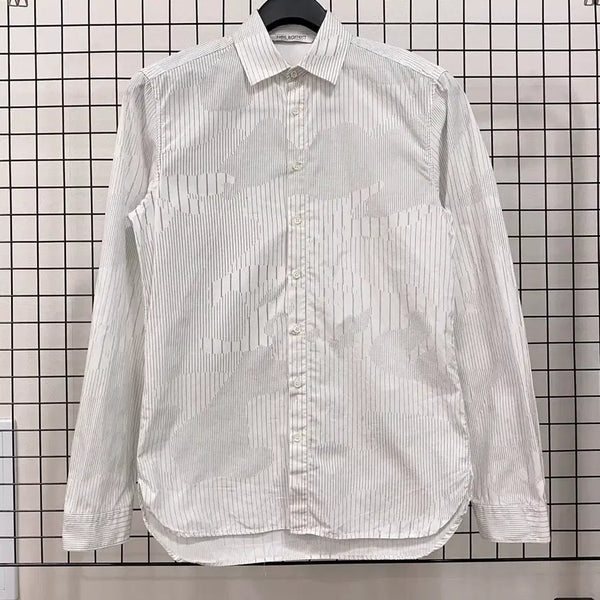 [BUNJANG] Neil Barrett Camouflage Pinstripe Shirt / <M> 닐바렛 카모플라주 패턴 핀스트라이프 셔츠