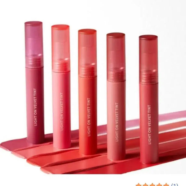 [BUNJANG] Nature Republic Light On Velvet Tint (5 Pieces) / 5개 네이처리퍼블릭  벨벳 틴트 립틴트 가벼운 밀착감 겉보속촉 오랜지속력