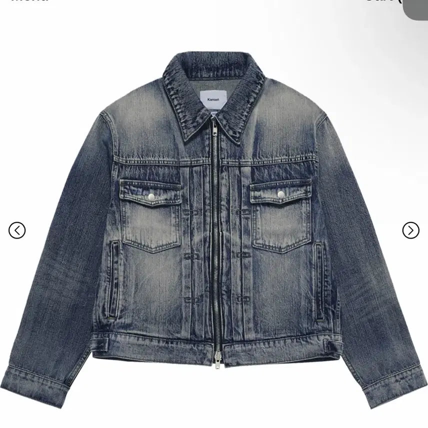 [BUNJANG] Kamien Crop Trucker Denim Jacket Size 1 / 카미엔 크롭 트러커 데님자켓 1사이즈 판매 리퍼브 x