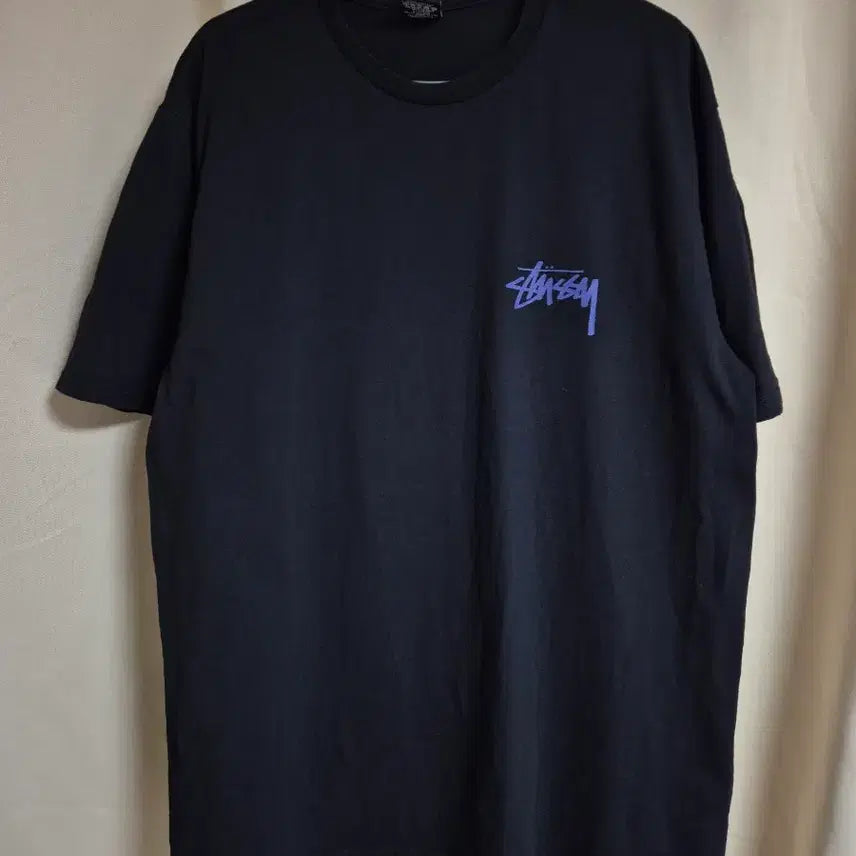 [BUNJANG] Stussy Flower Spring T-Shirt Black L / 스투시 플라워 봄 티셔츠 블랙 L