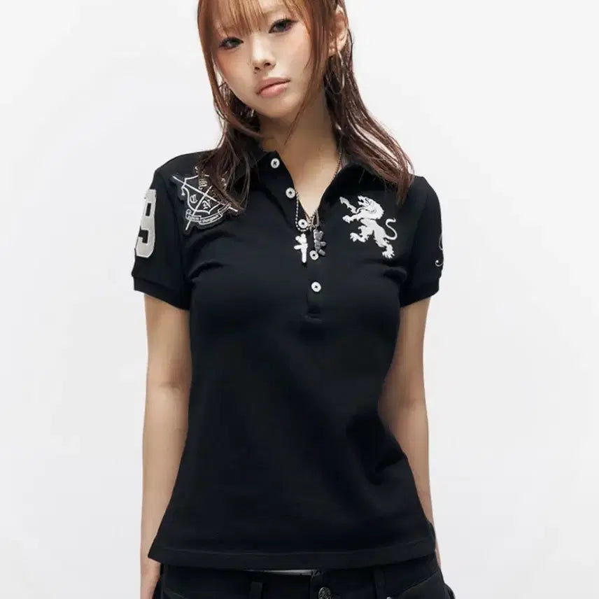 [BUNJANG] Skizm Inducing Pique Polo T-Shirt Short Sleeve Joo Young Collaboration / 스키즘인듀싱 카라티 폴로 티셔츠 반팔 주영 콜라보