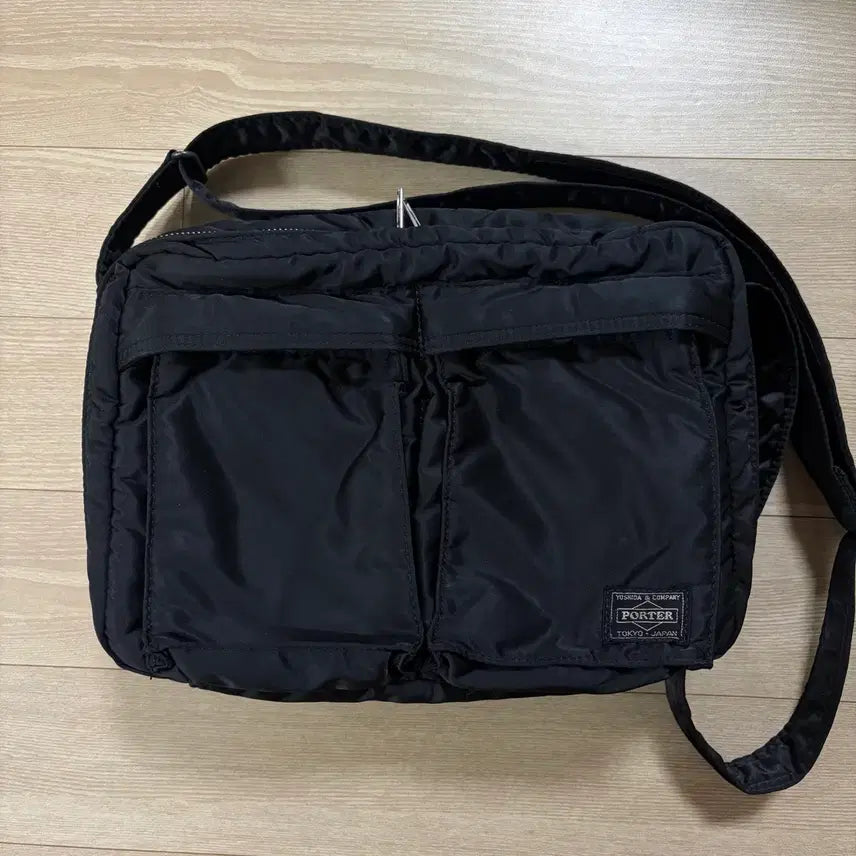 [BUNJANG] Porter Tanker Shoulder Bag Large Black / 요시다포터 porter 탱커 숄더백 블랙 라지 L