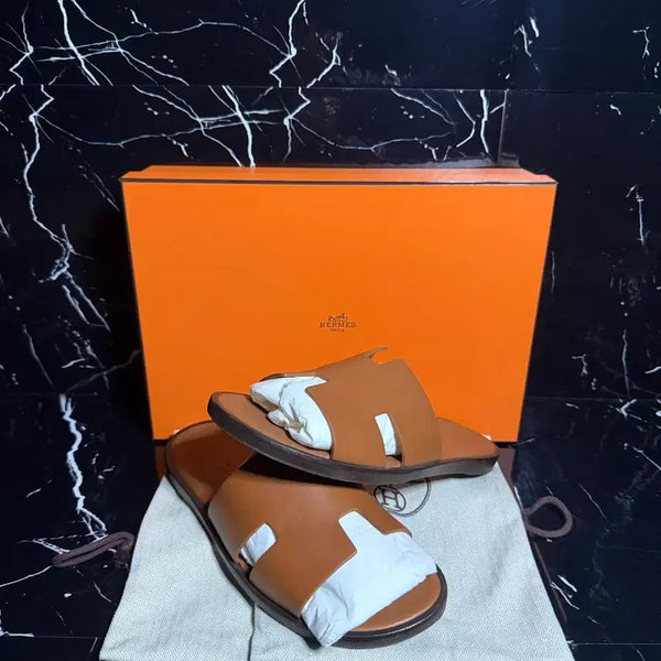 [BUNJANG] Hermes Izmir 40 Brown Sandals / 에르메스 이즈미르 40 브라운 새상품급