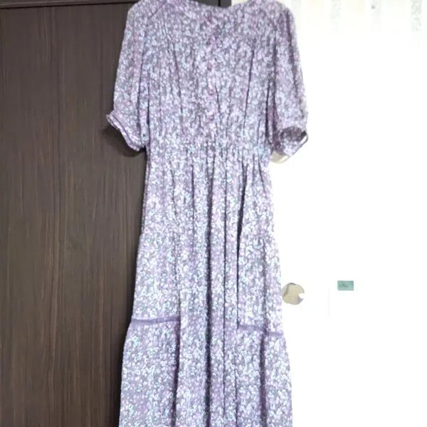 [BUNJANG] Anna Sui Floral Pattern Long Dress / 안나수이 원피스