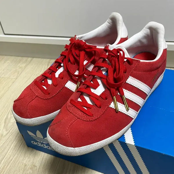 [BUNJANG] Adidas Gazelle Red Sneakers Size 245 / 아디다스 가젤 레드 스니커즈 245