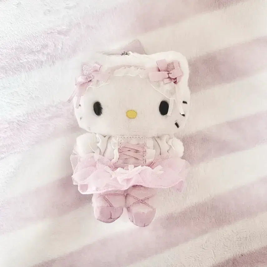 [BUNJANG] Sanrio Hello Kitty Shiro Neko Ballerina Mascot Plush / 산리오 헬로키티 시로네코 발레리나 마스코트  인형 마이멜로디