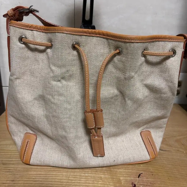 [BUNJANG] Burberry Canvas Leather Trimmed Tote Bag / 버버리 숄더백(정품)