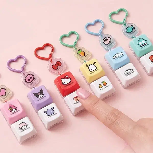 [BUNJANG] Sanrio 2-Slot Keycap Keyring / 산리오 키캡키링 2구