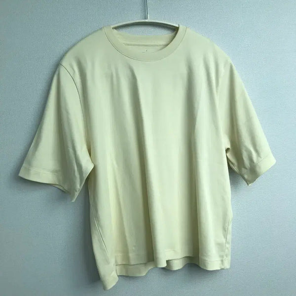 [BUNJANG] Muji Lemon Short Sleeve T-Shirt / 무인양품 레몬 무지 반팔 티셔츠
