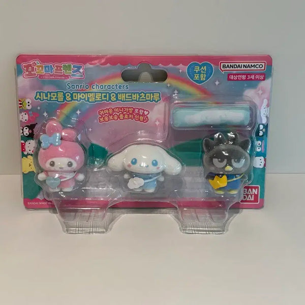 [BUNJANG] Sanrio Fluffy Figure Set (Cinnamoroll, My Melody, Badtz-Maru) / 산리오 플로키 피규어