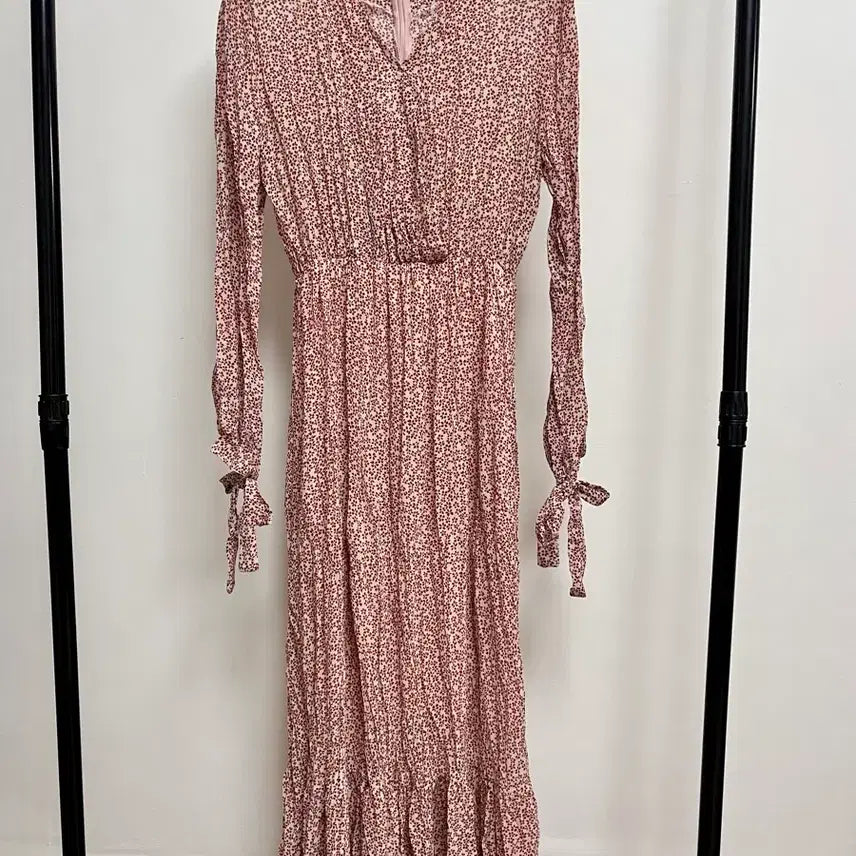[BUNJANG] Floral Long Sleeve Maxi Dress / 잔꽃 긴팔 롱 원피스