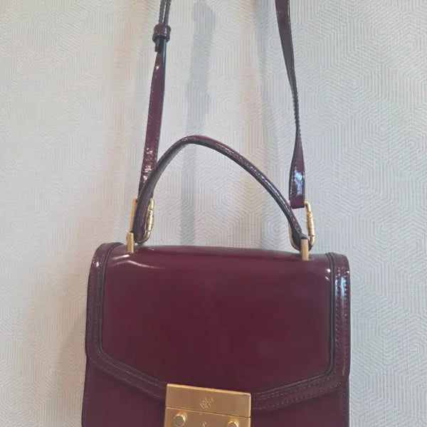[BUNJANG] Tory Burch Burgundy Shoulder Bag / 토리버치 버건디 숄더백