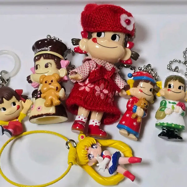 [BUNJANG] Peko-chan x Sailor Moon Keychain Bundle Set / 페코짱 키링 5개 일괄 세일러문 키링