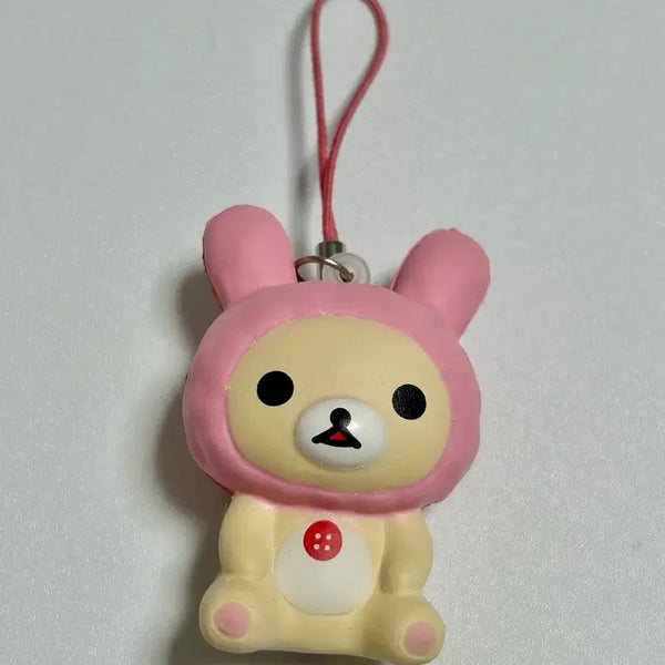 [BUNJANG] Vintage Usagi Korilakkuma Strap Keychain / 고전 우사기 코리락쿠마 스트랩 키링