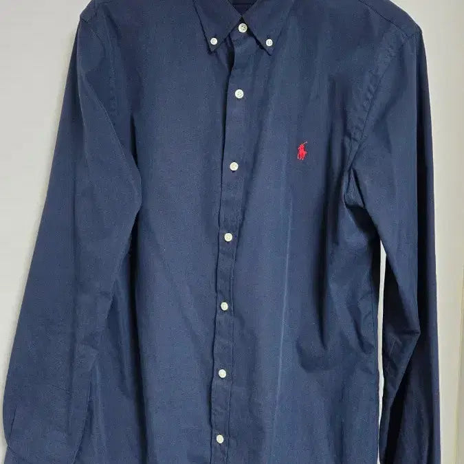 [BUNJANG] Polo Ralph Lauren Slim Fit Poplin Shirt Navy L / (L) 폴로 랄프로렌 슬림핏 포플린 셔츠 네이비 L
