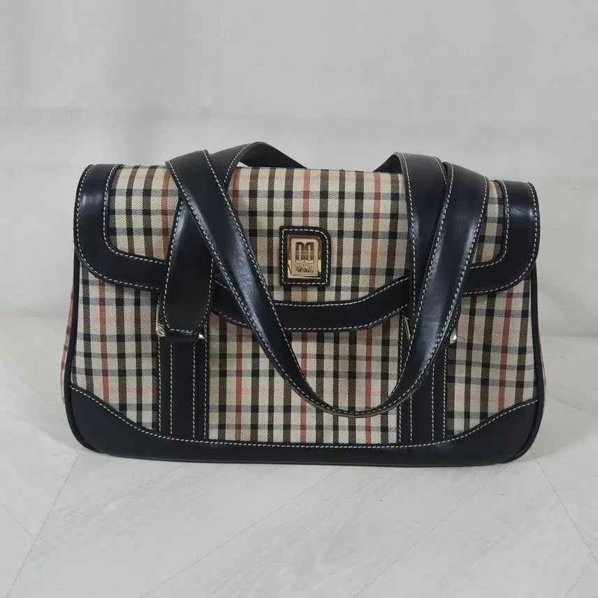 [BUNJANG] Daks Classic Check Shoulder Bag Vintage Tote Bag / 닥스 클래식 체크 숄더백 빈티지 토트백 여성가방