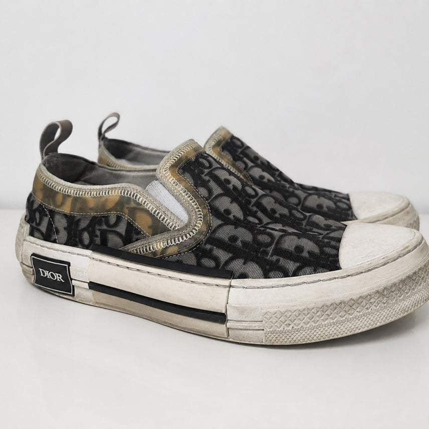 [BUNJANG] Dior B23 Slip-On Sneakers Men's Size 41 / [ 중고O ] 디올 스니커즈 슬립온 B23 남성 41사이즈