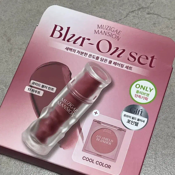 [BUNJANG] Mujer Mansion Muted Blur Tint No. 11 Pout Special Set / 무지개맨션 뮤티드 블러 틴트 11호 파우트 기획세트