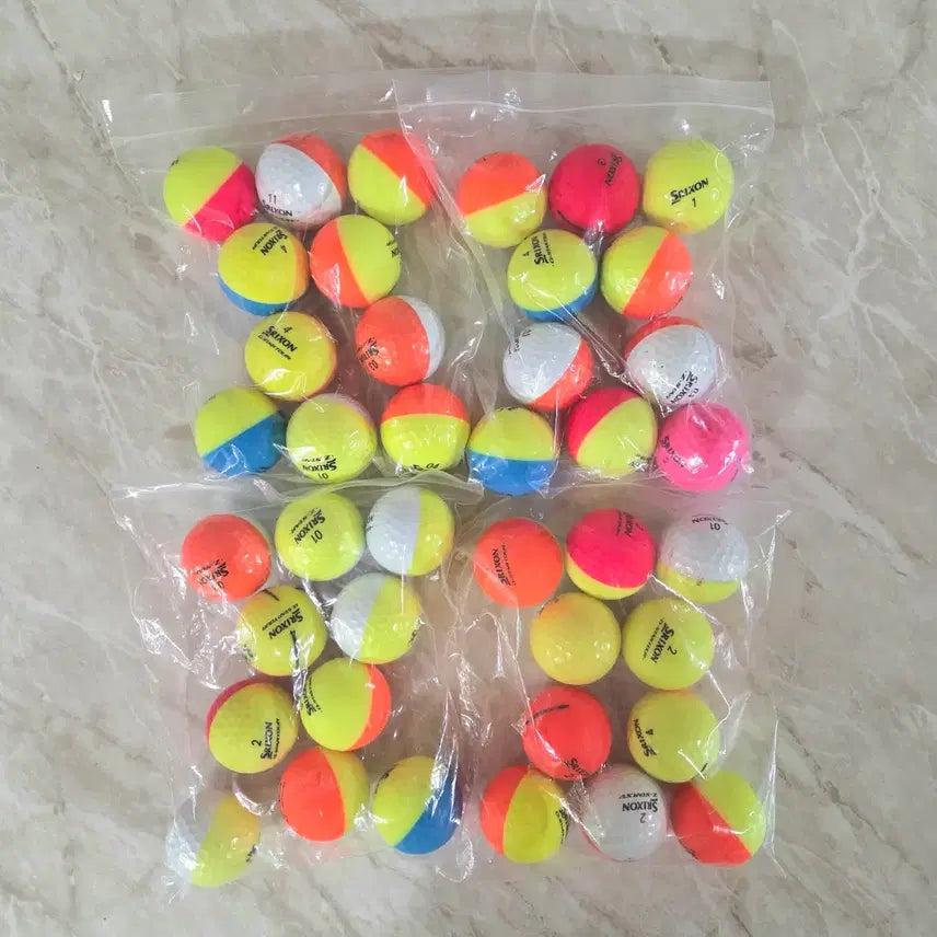 [BUNJANG] SRIXON Divide Two-Tone Golf Balls (Lost Balls) / SRIXON 디바이드 반반볼 로스트볼