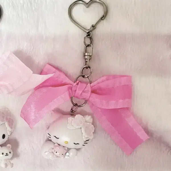 [BUNJANG] Sanrio My Melody Cinnamoroll Ribbon Keyring Doll / 산리오 마이 퍼 베이비 챠미키티 리본 키링 인형 마이멜로디 헬로키티
