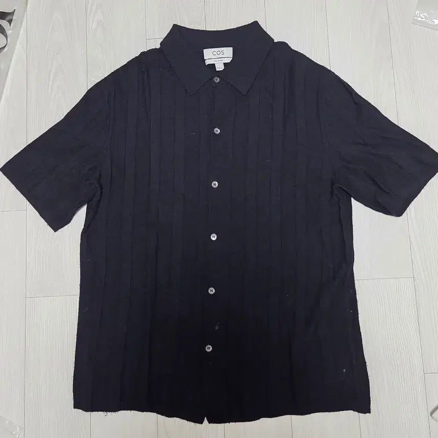 [BUNJANG] COS Black Short Sleeve Knit Cardigan / [M] 코스 COS 반팔 니트 가디건 블랙