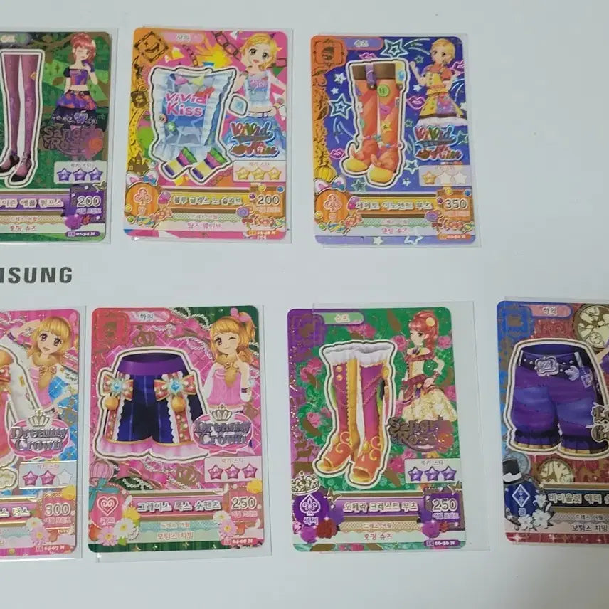[BUNJANG] Aikatsu! Season 3 Sky Rila Hina Juri Jori Individual Cards / 아이엠스타 아이카츠 3기 하늘 리라 희나 주리 조각 개별 카드