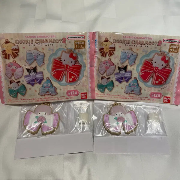 [BUNJANG] Sanrio Cookie Charm Vol. 2 Ribbon Mascot Random Keychain / 산리오 쿠키참 2탄 리본 마스코트 랜덤 키링 피아노