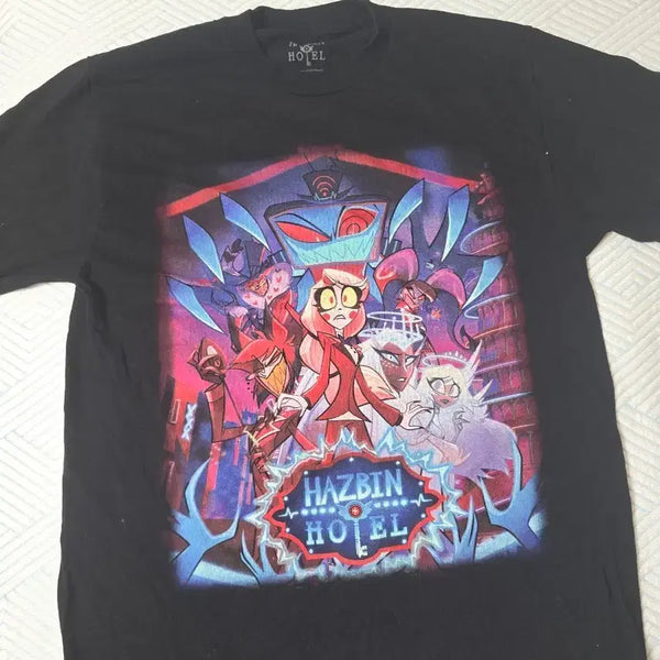 [BUNJANG] Hazbin Hotel Season 2 Short Sleeve T-Shirt / 해즈빈 호텔 공식 시즌2 반팔 티셔츠