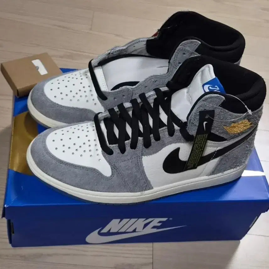 [BUNJANG] Nike Air Jordan 1 Retro High OG Cool Grey Sneakers / [새상품] 나이키 에어조던1 레트로 하이 OG 쿨그레이 (265)