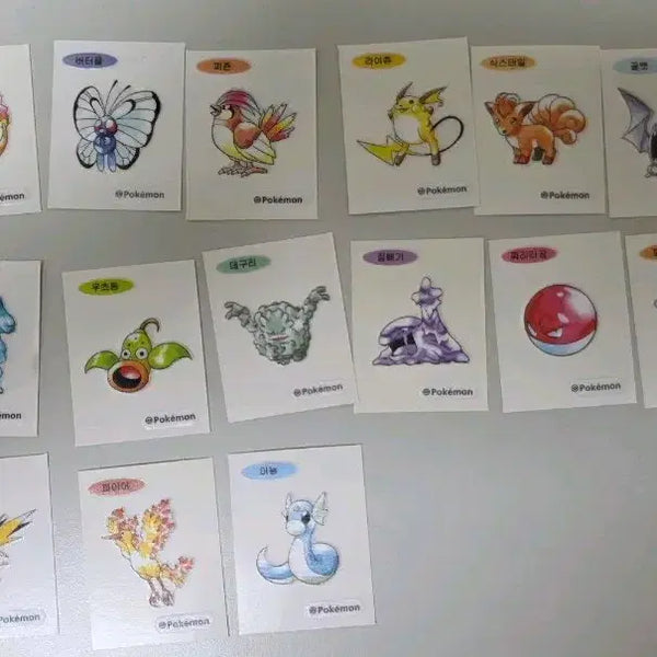 [BUNJANG] Pokemon 30th Anniversary Stickers / 포켓몬 30주년 띠부씰 판매