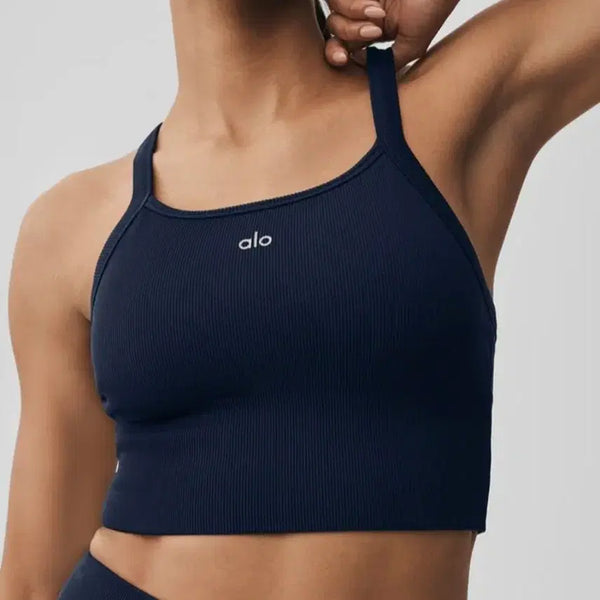 [BUNJANG] Alo Seamless Rib Favorite Bra Tank / 알로 심리스 리브 페이버릿 브라 탱크 브라탑 탱크탑 나시탑