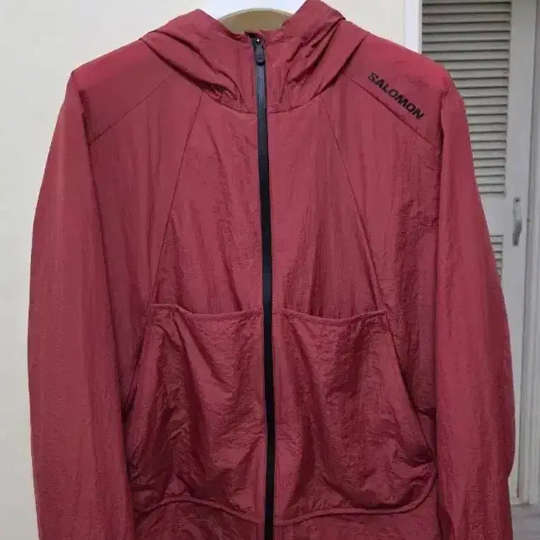 [BUNJANG] Salomon Brize Tech Windshell Jacket Chili L / 살로몬 uni 브리즈텍 윈드쉘 자켓 / 살로몬 바람막이 / 살로몬