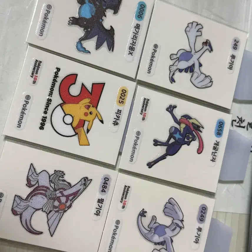 [BUNJANG] Pokemon 30th Anniversary Stickers Bundle / 포켓몬 30주년 띠부실 판매/교환