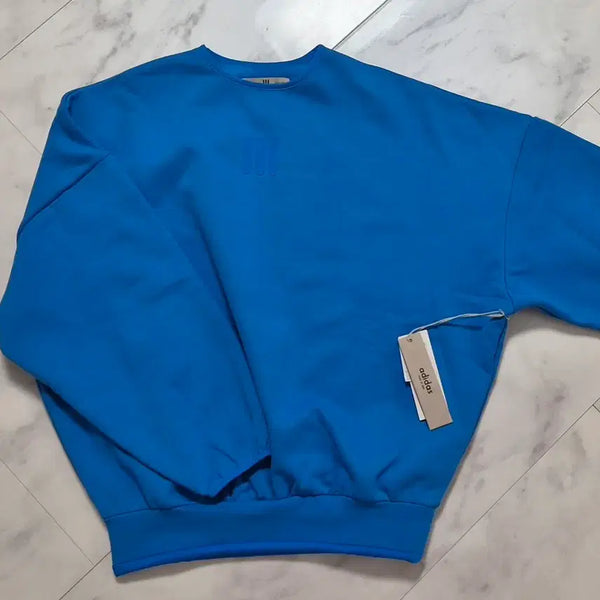 [BUNJANG] Adidas x Fear of God Crewneck Sweatshirt Blue XS / [새상품] 아디다스 X 피어오브갓 맨투맨 블루 (XS 오버핏)