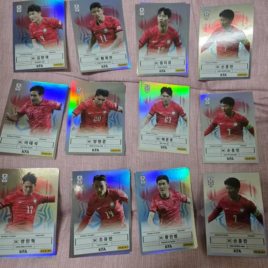 [BUNJANG] K League Panini National Team Player Trading Cards Bundle / k리그 파니니 국대 손흥민 황인범 양민혁 황희찬 배준호 엄지성