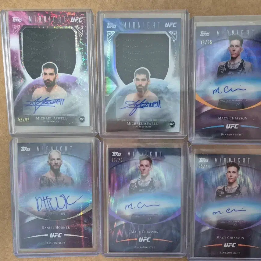 [BUNJANG] Michael Asuel / Macy Chiasson / Dan Hooker UFC Autograph Trading Cards / UFC 오토 카드 판매
