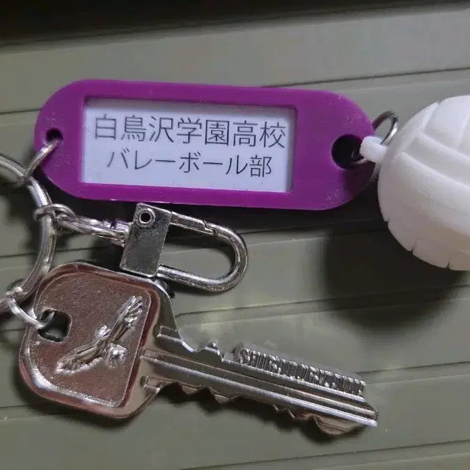 [BUNJANG] Haikyuu!! Shiratorizawa Club Room Keyring / 하이큐 시라토리자와 부실 키링