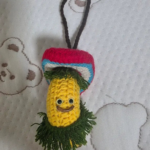 [BUNJANG] Handmade Crochet Banana Keychain / 대만 핸드메이드 작가 뜨개 크로셰 맥시코 바나나 키링 열쇠고리 알로하