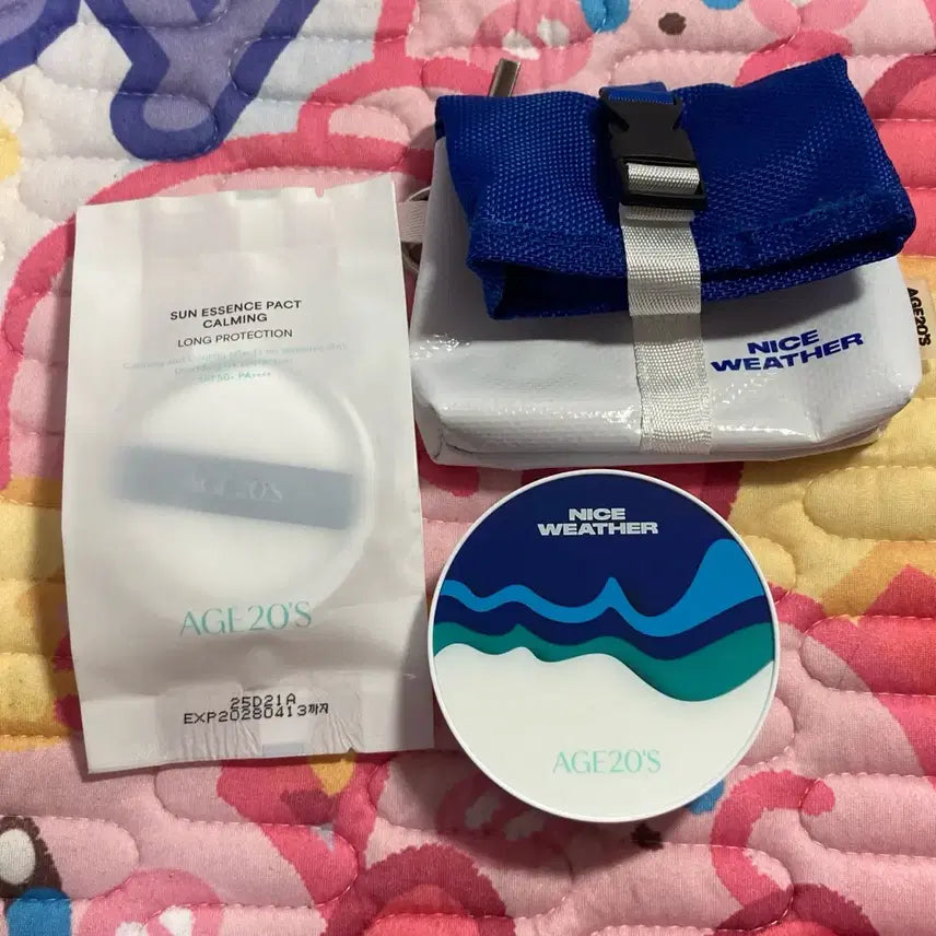 [BUNJANG] AGE20's Calming Long Protection Sun Pact (Original + Refill + Keyring Pouch) / AGE20's 에이지투웨니스 카밍 롱 프로텍션 선팩트