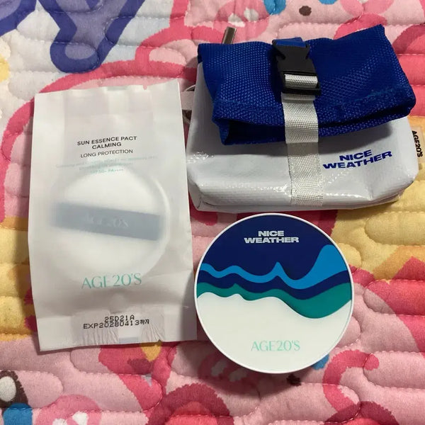 [BUNJANG] AGE20's Calming Long Protection Sun Pact (Original + Refill + Keyring Pouch) / AGE20's 에이지투웨니스 카밍 롱 프로텍션 선팩트