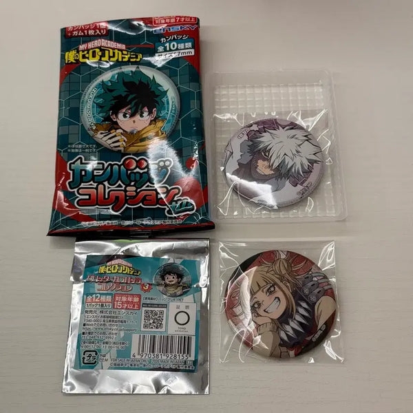 [BUNJANG] My Hero Academia Glitter Can Badge Collection - Dabi & Himiko Toga Bundle Set / 나히아 히로아카 캔뱃지 콜렉션 글리터 다비 토가 히미코 일괄