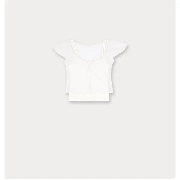 [BUNJANG] ONT Layered T-Shirt White / 온트 레이어드 티셔츠 화이트 새상품