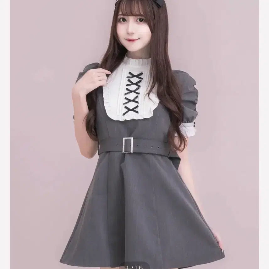 [BUNJANG] Pium One-Piece Dress / 피움 pium 원피스 / 양산형 지뢰계 양지뢰 스나계