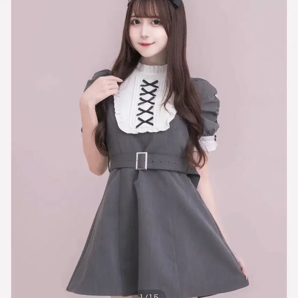 [BUNJANG] Pium One-Piece Dress / 피움 pium 원피스 / 양산형 지뢰계 양지뢰 스나계