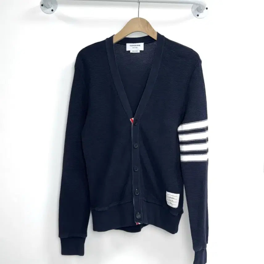 [BUNJANG] Thom Browne RWB Grosgrain Milano Stitch Cardigan Size 2 / 톰브라운 라셀스티치 와플 가디건 2사이즈