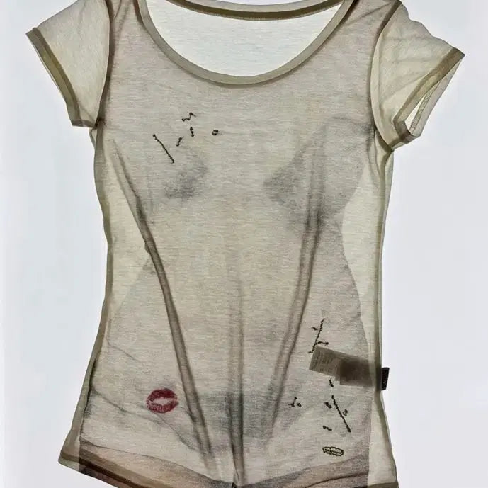 [BUNJANG] Sculptor Wet Sheer Tee White / 스컬프터 Wet Sheer Tee White