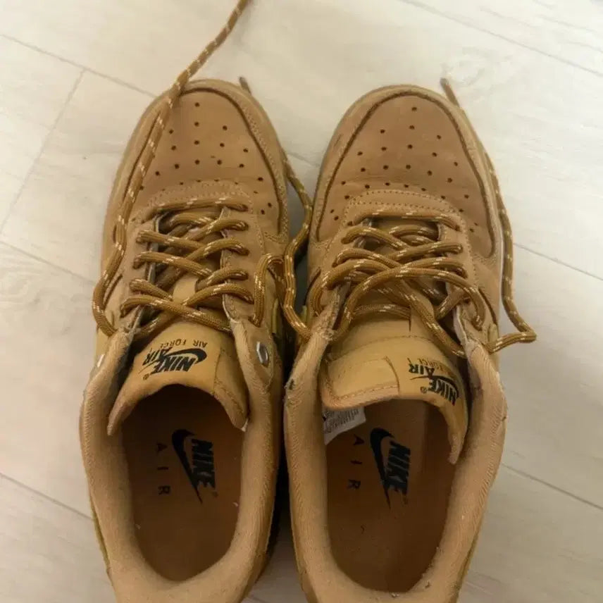 [BUNJANG] Nike Air Force 1 Suede Tan Sneakers / 245 나이키 에어포스 1 스웨이드 탄색 운동화