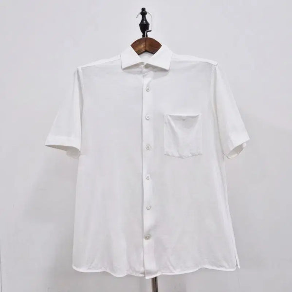 [BUNJANG] S.T. Dupont White Short Sleeve Pique T-Shirt / 듀퐁 화이트 반팔 피케 티셔츠