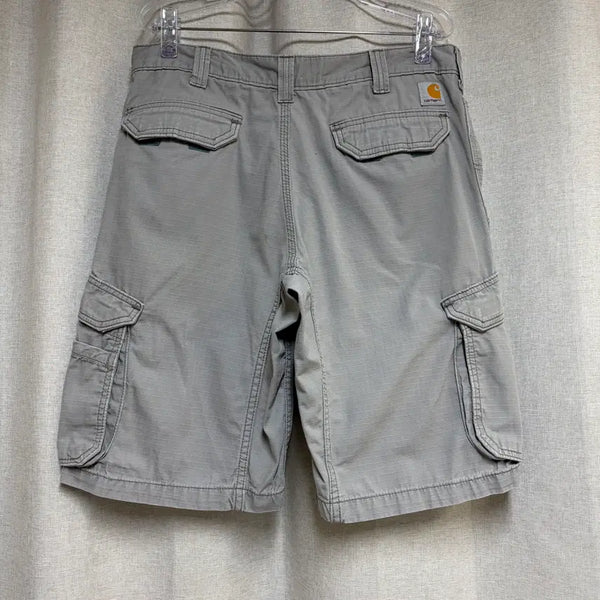 [BUNJANG] Carhartt Relaxed Fit Ripstop Cargo Shorts Grey W32 / 칼하트 릴랙스핏 립스탑 카고 반바지 그레이 W32